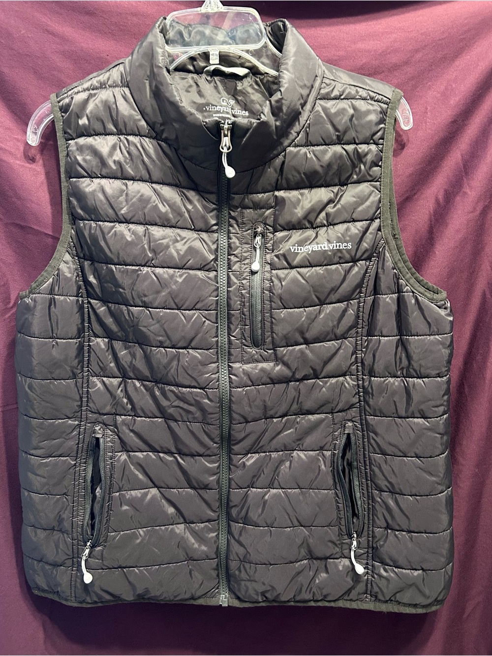 Vineyard Vines Men’s Quilted Puffer Vest - Black